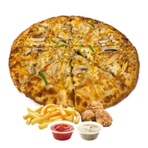 پیتزا چیکن ماشروم (قارچ و مرغ)
